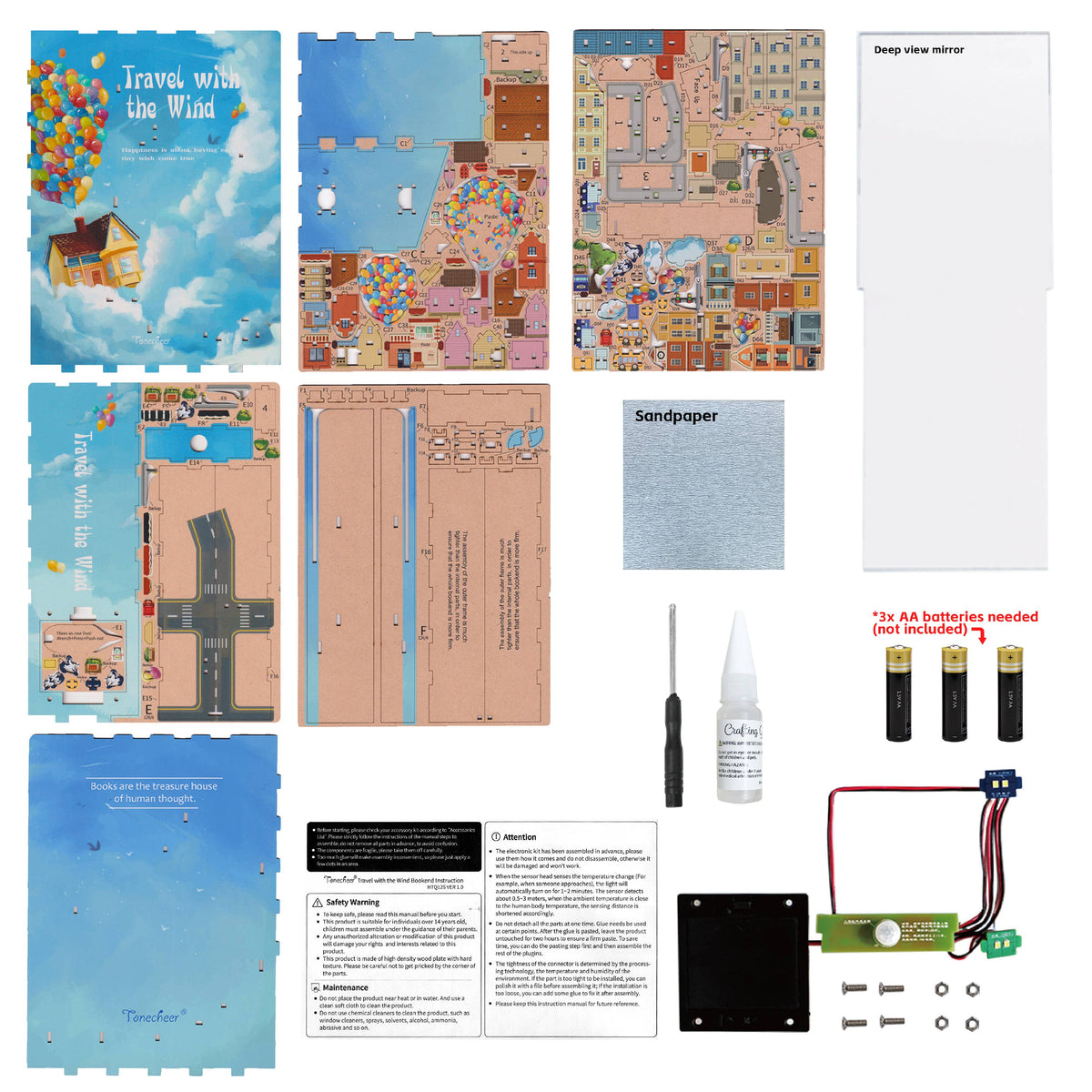 DIY Book Nook Kit: Travel with the Wind