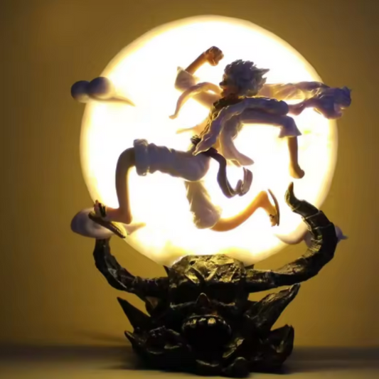 14cm One Piece Monkey D Luffy Gear 5 With Moon Light