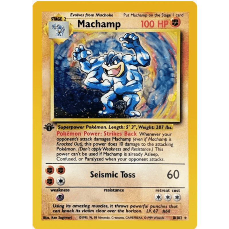 1st Edition Machamp - Deck Exclusives #008/102