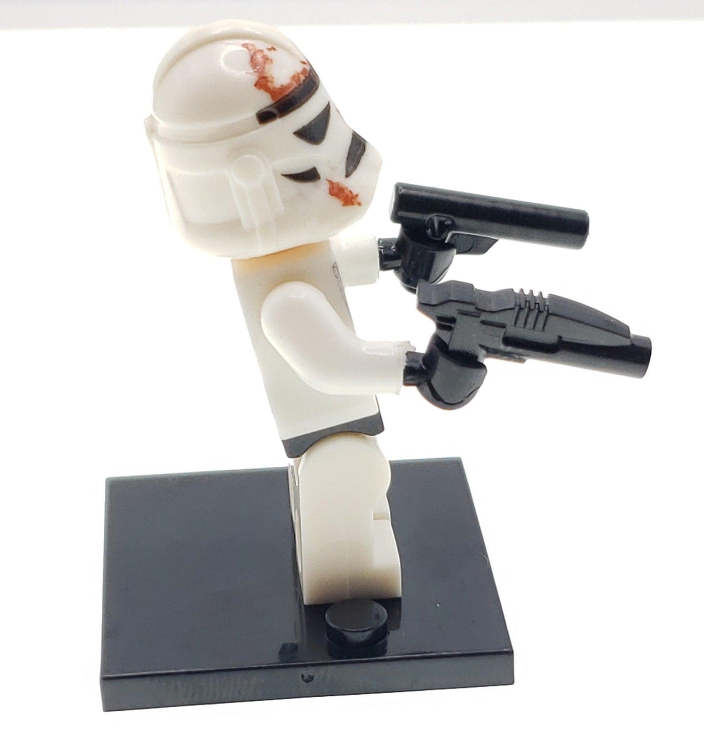 Custom Lego Compatible Rusted Helmet Clone Trooper Minifig