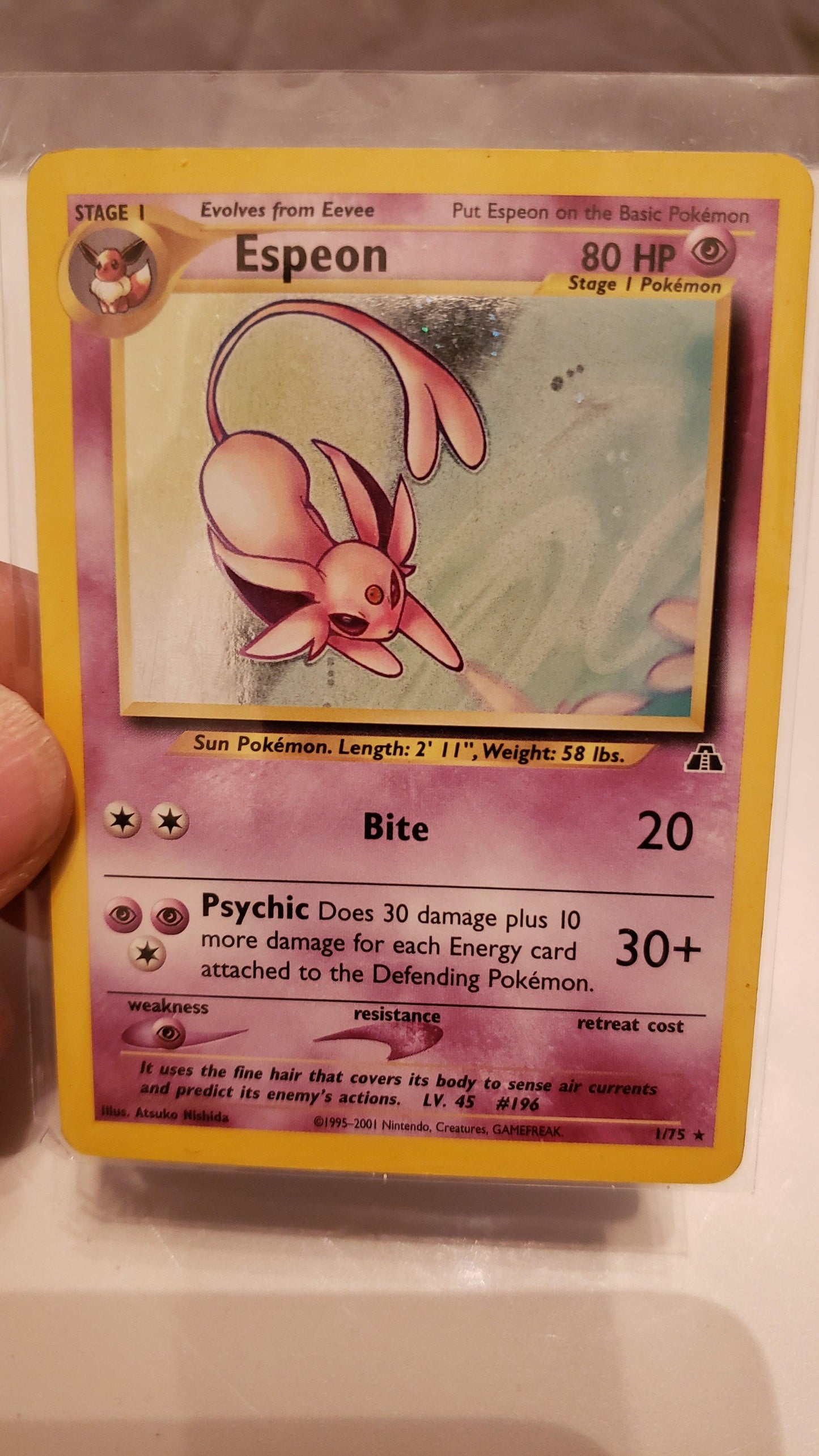 Espeon – Neo Discovery Nr. 01/75 (viel gespielt)