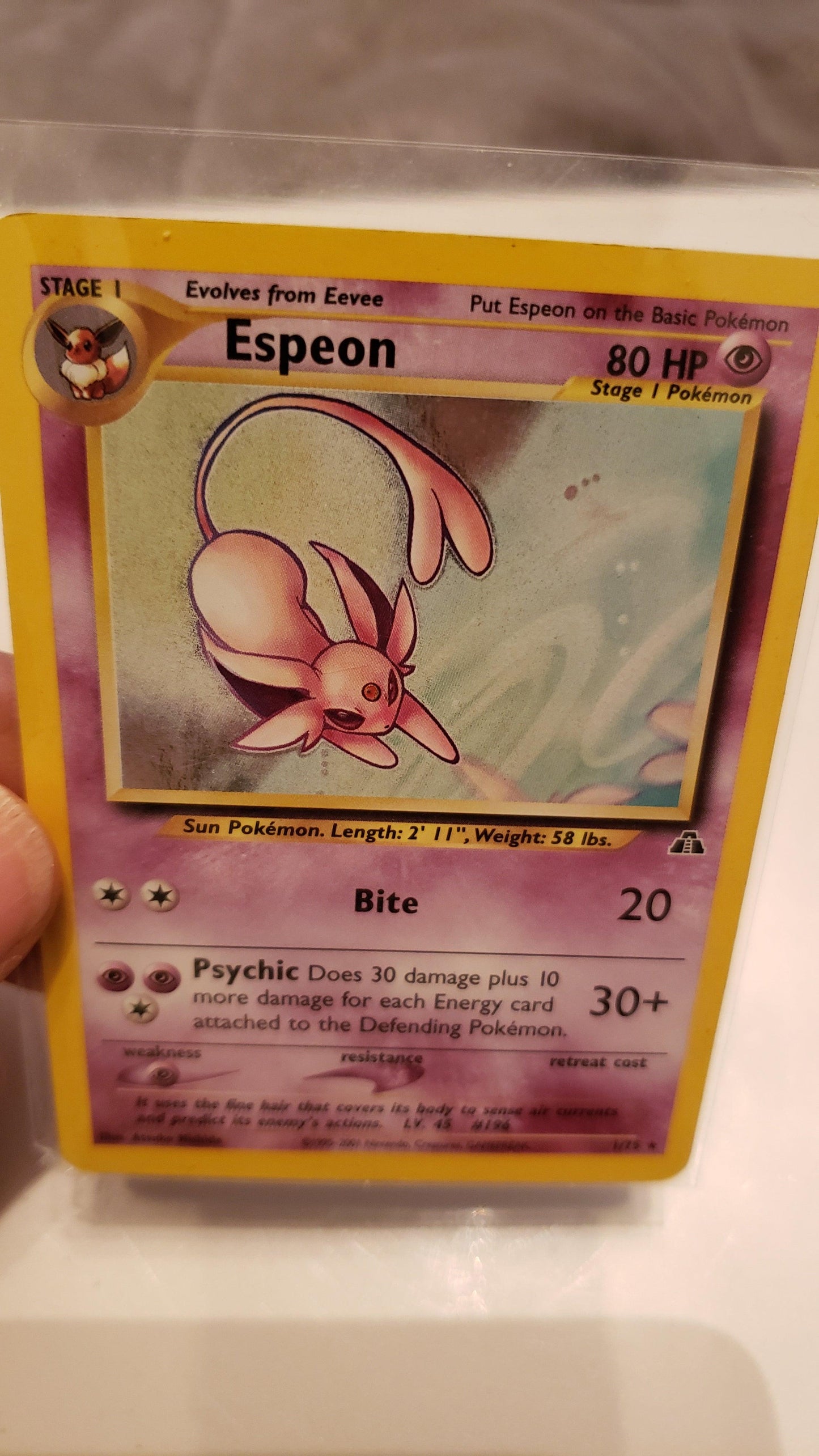 Espeon – Neo Discovery Nr. 01/75 (viel gespielt)
