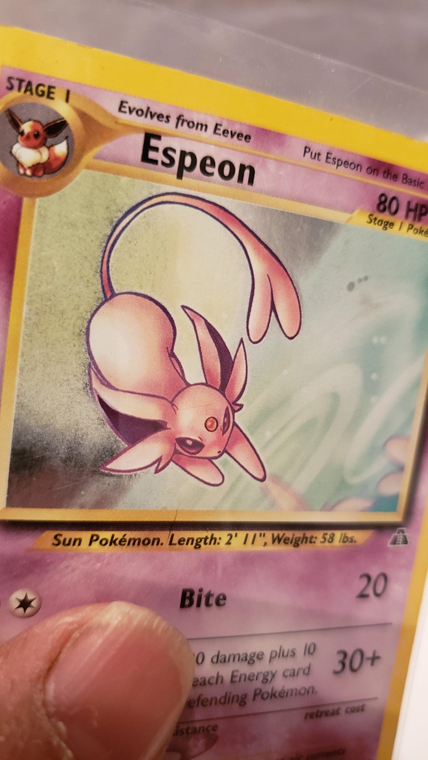 Espeon – Neo Discovery Nr. 01/75 (viel gespielt)