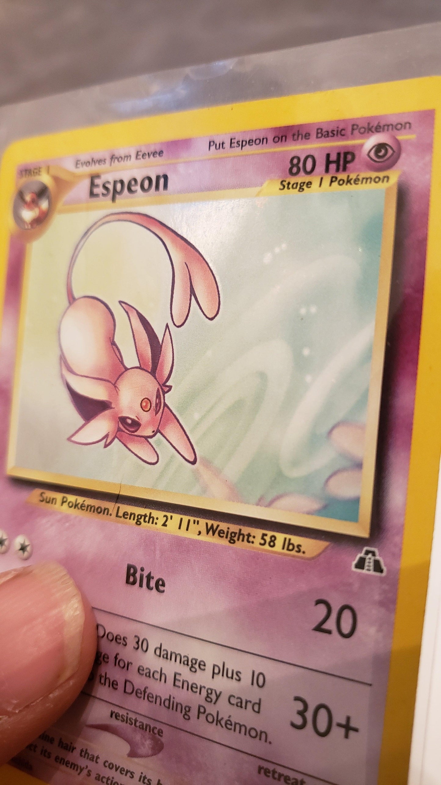 Espeon – Neo Discovery Nr. 01/75 (viel gespielt)