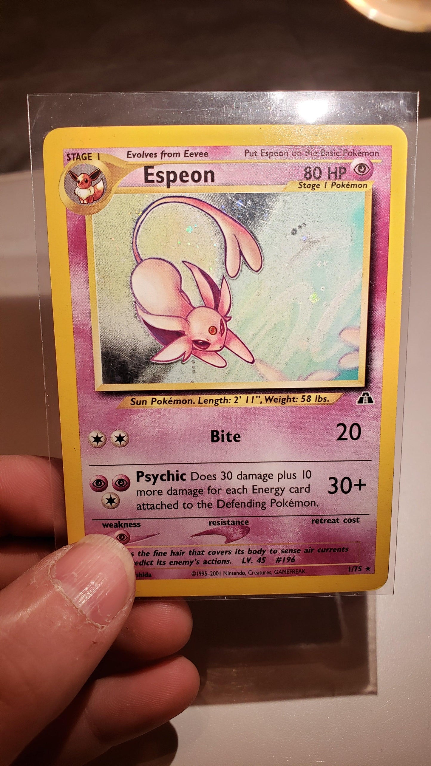 Espeon – Neo Discovery Nr. 01/75 (viel gespielt)