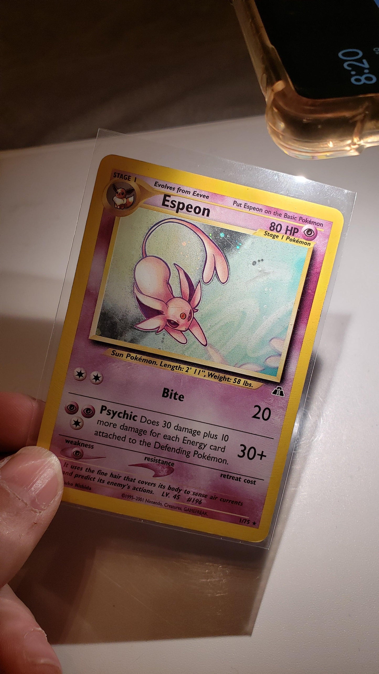 Espeon – Neo Discovery Nr. 01/75 (viel gespielt)