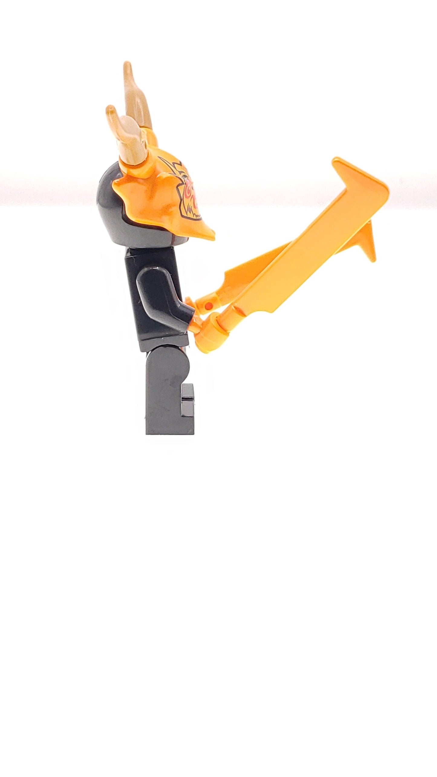 Custom Lego Compatible Ninjago Orange Oni Mask Minifig