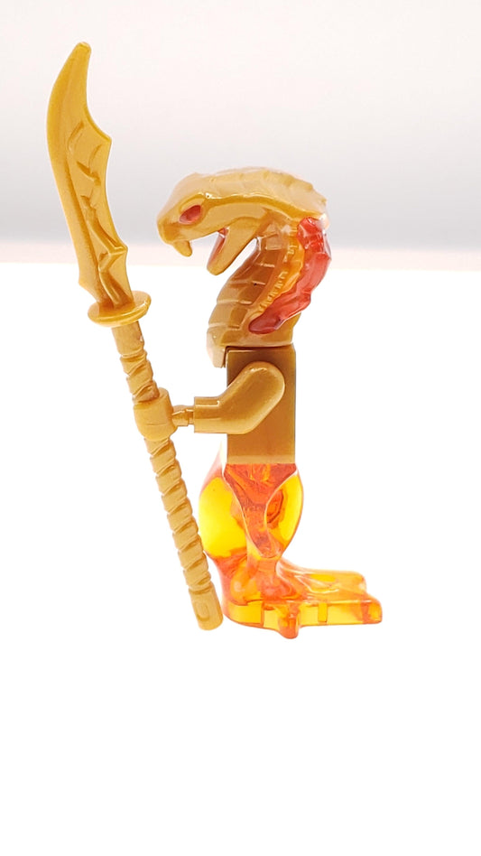 Benutzerdefinierte Lego kompatible Ninjago Aspheera Golden Pyro Minifigur