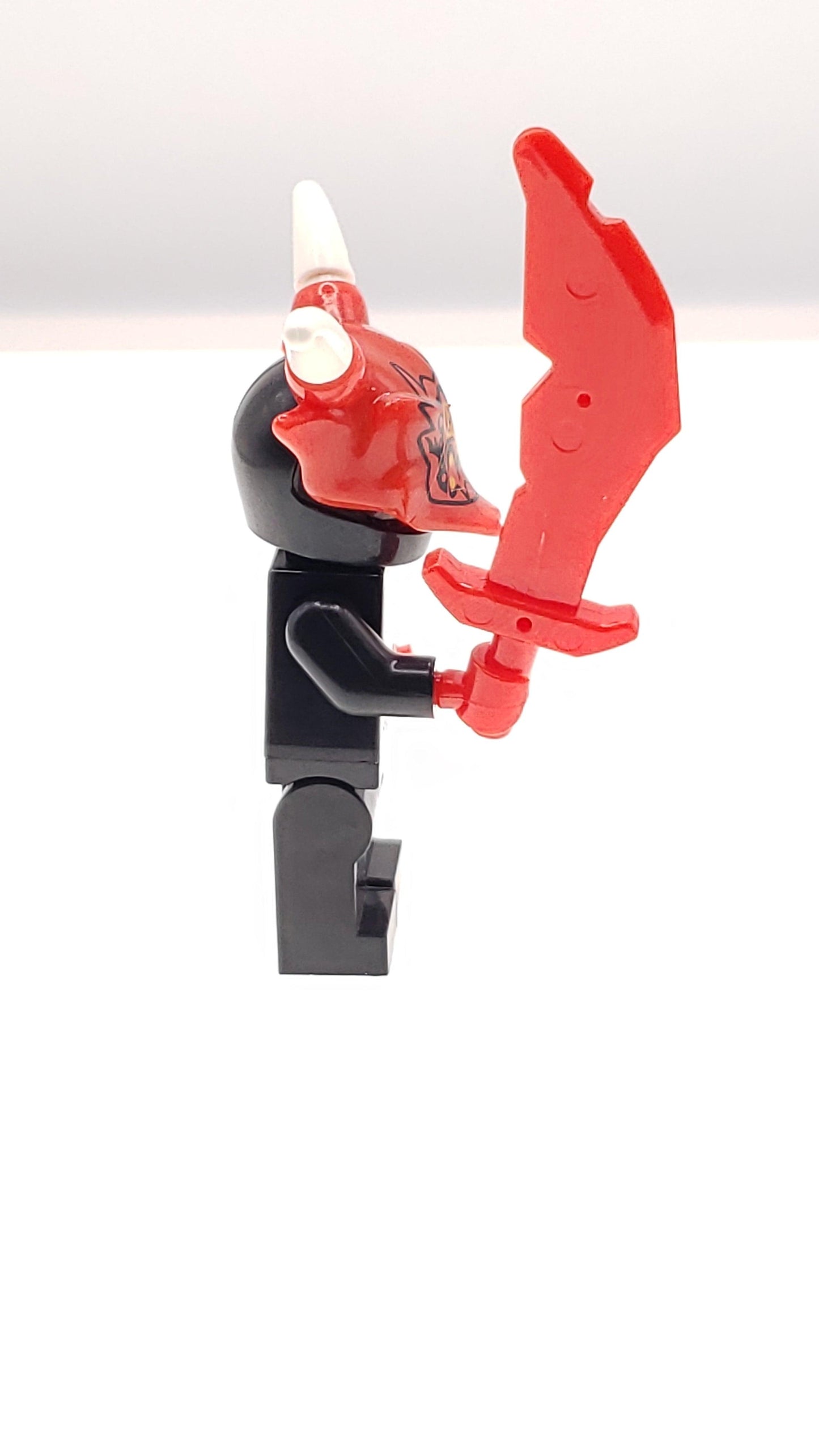 Custom Lego Compatible Ninjago Red Oni Mask Minifig