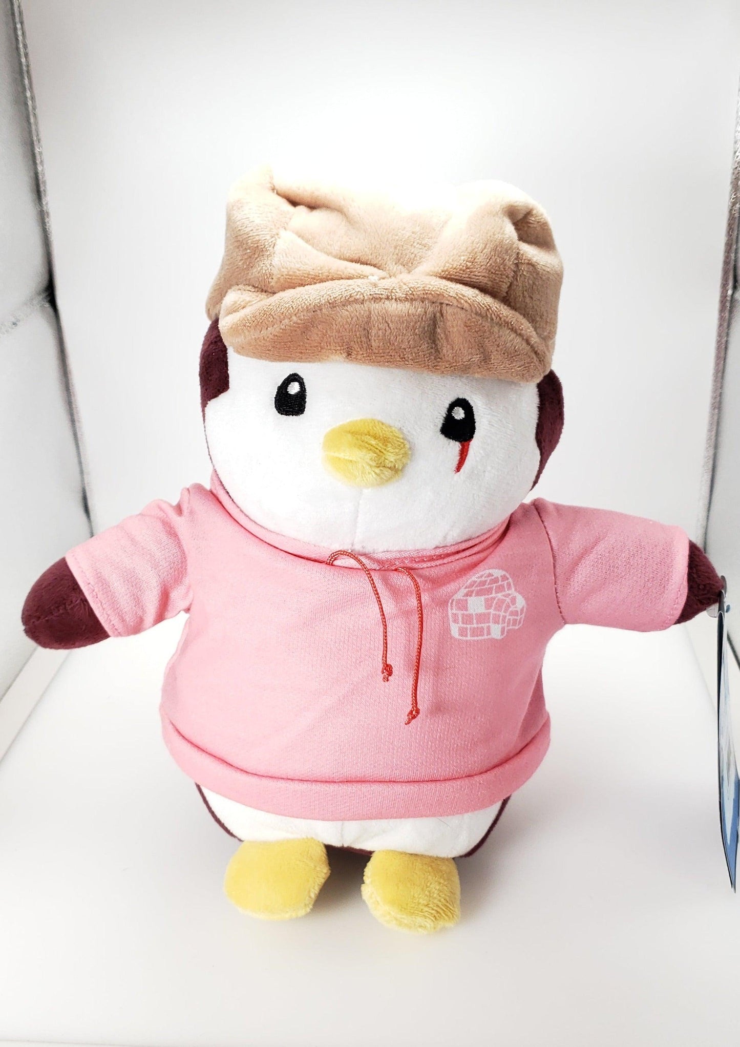 Pudgy Penguins Plush - Hat and Pink Hoodie 8inch