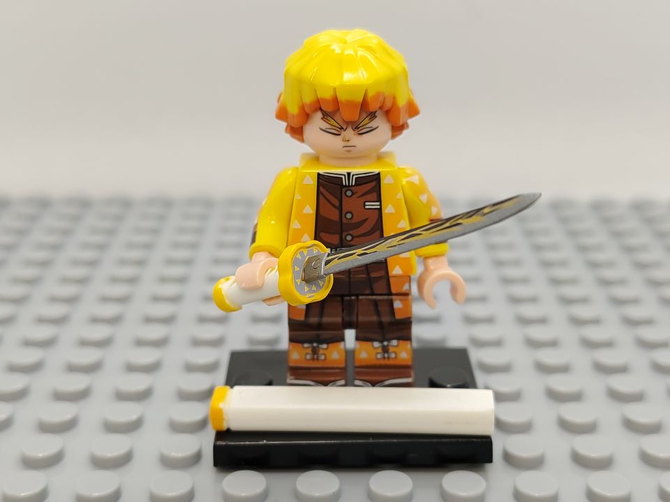 Custom Lego Compatible Demon Slayer Zenitsu Agatsuma Minifig – Dx