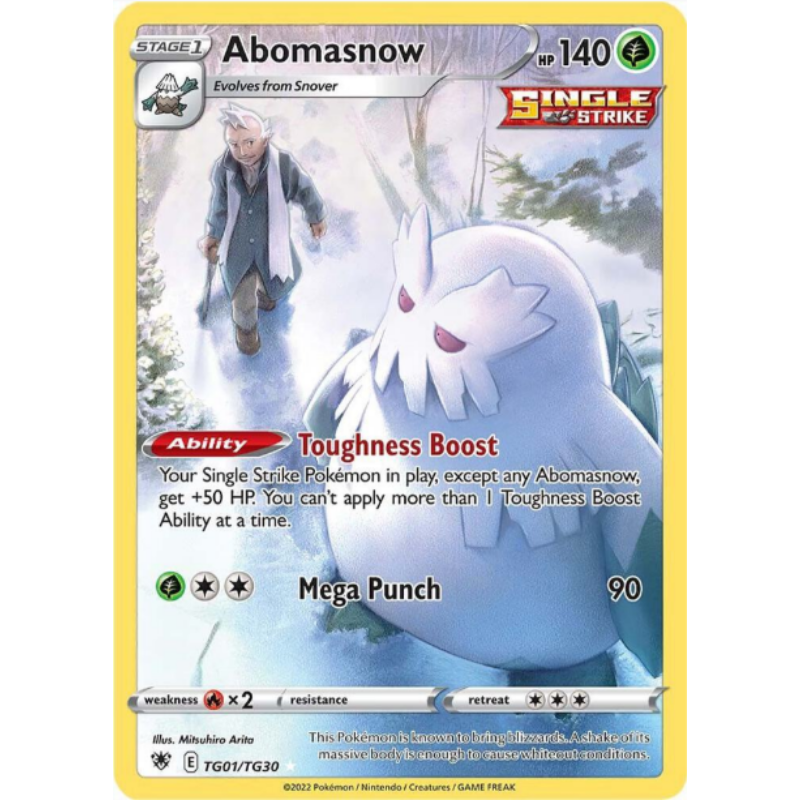 Abomasnow - Astral Radiance Trainer Gallery #TG01/TG30