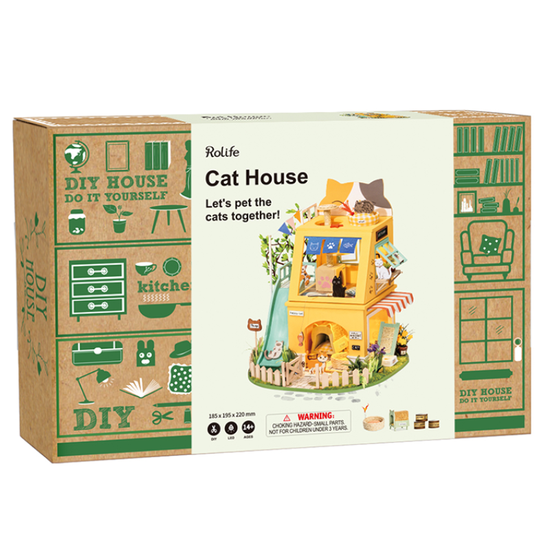 Cat House - Rolife DIY Miniature
