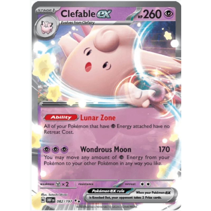 Clefable ex - Obsidian Flames #082/197