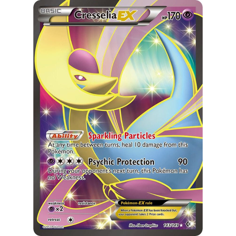 Cresselia EX (Full Art) - Boundaries Crossed #143/149