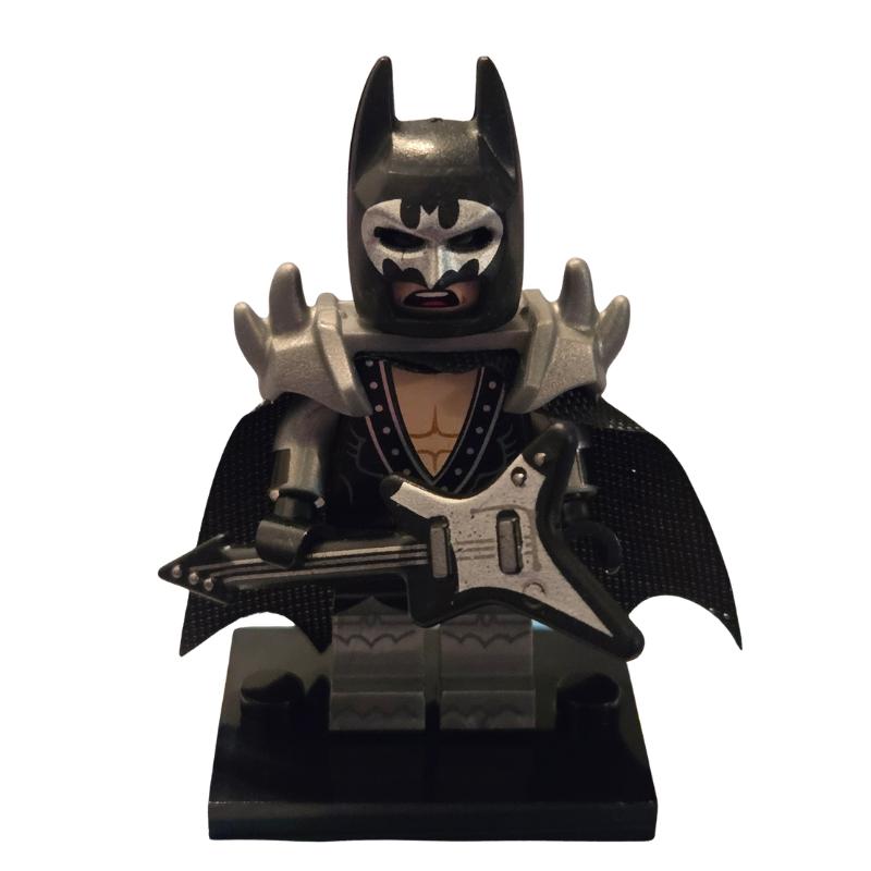 Custom LEGO Compatible DC Glam Rocker Batman Minifig