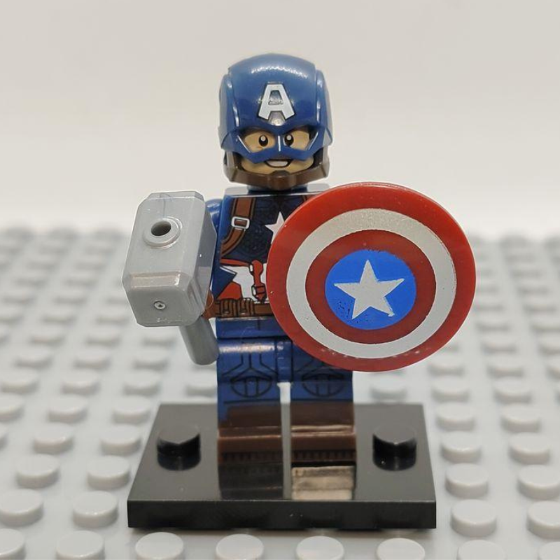 Custom Lego Compatible Captain America Minifig