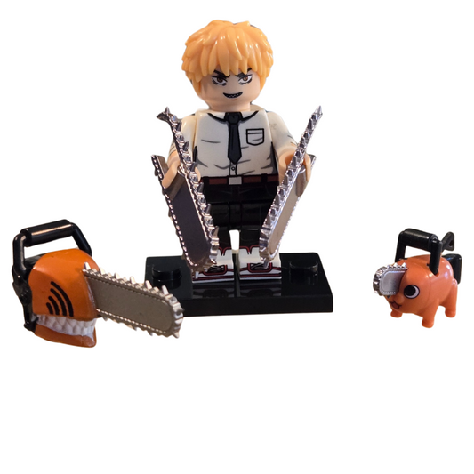 Custom Lego Compatible Chainsaw Man Denji Minifig