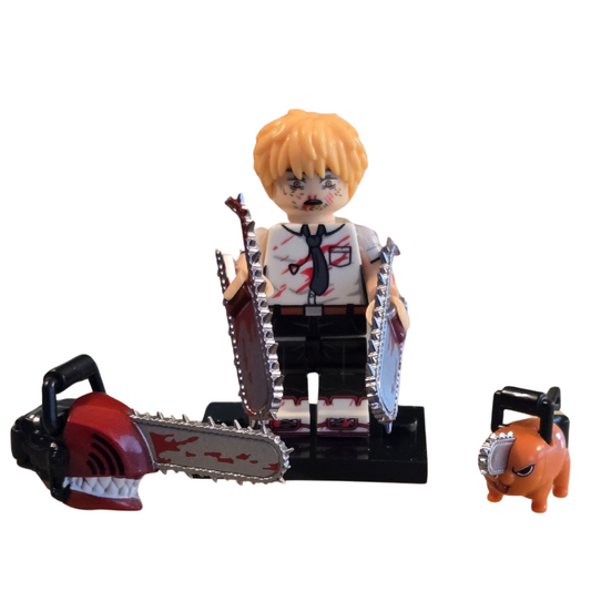 Custom Lego Compatible Chainsaw Man Denji Minifig