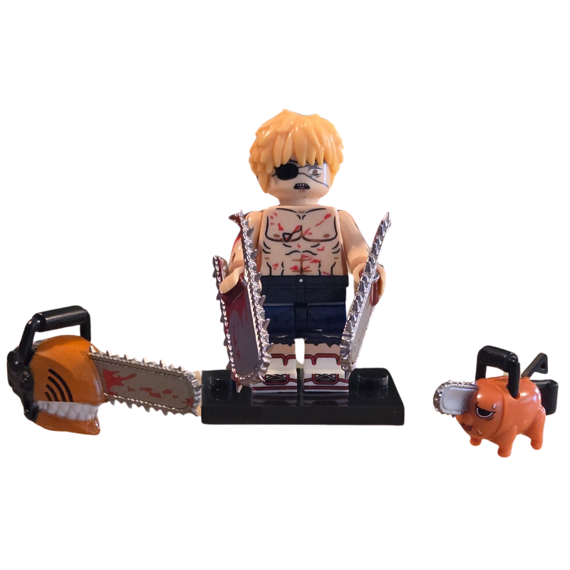 Custom Lego Compatible Chainsaw Man Denji Minifig