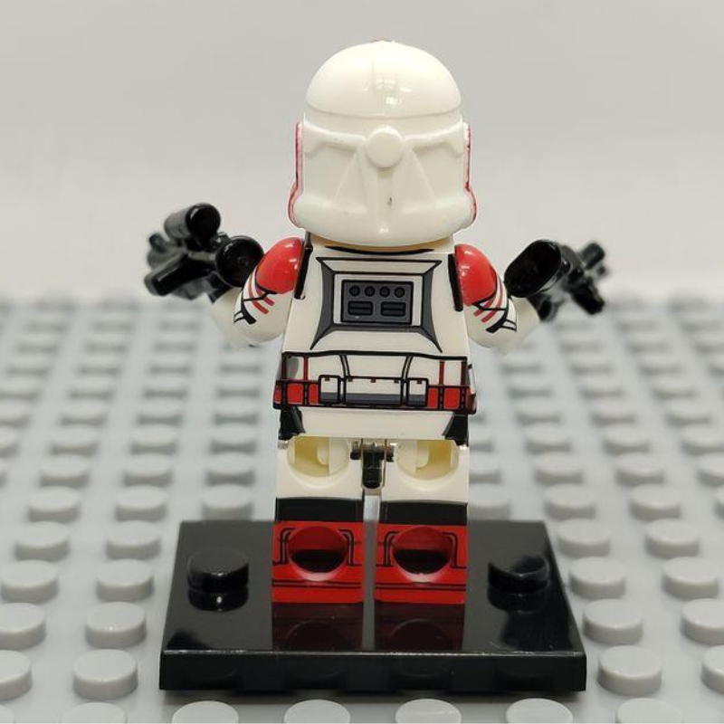 Custom Lego Compatible Coruscant Guard Clone Shock Trooper Minifig