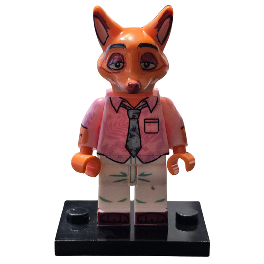 Custom Lego Compatible Disney's Zootopia Nick Wilde Minifig