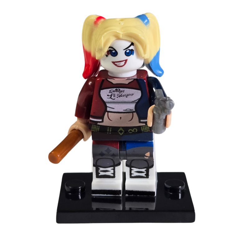 Custom Lego Compatible Harley Quinn Minifig