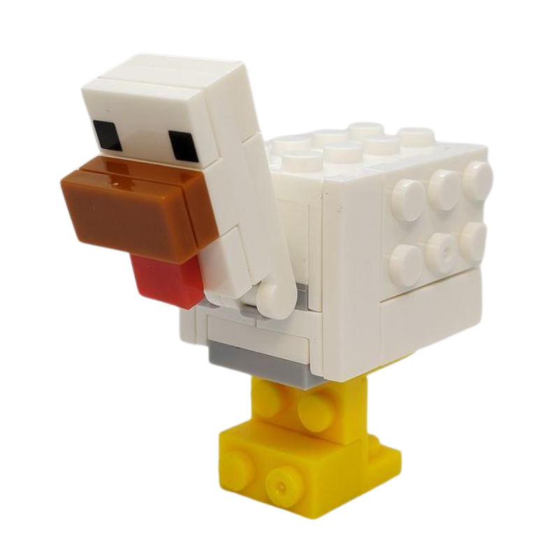 Custom Lego Compatible Minecraft Chicken Minifig