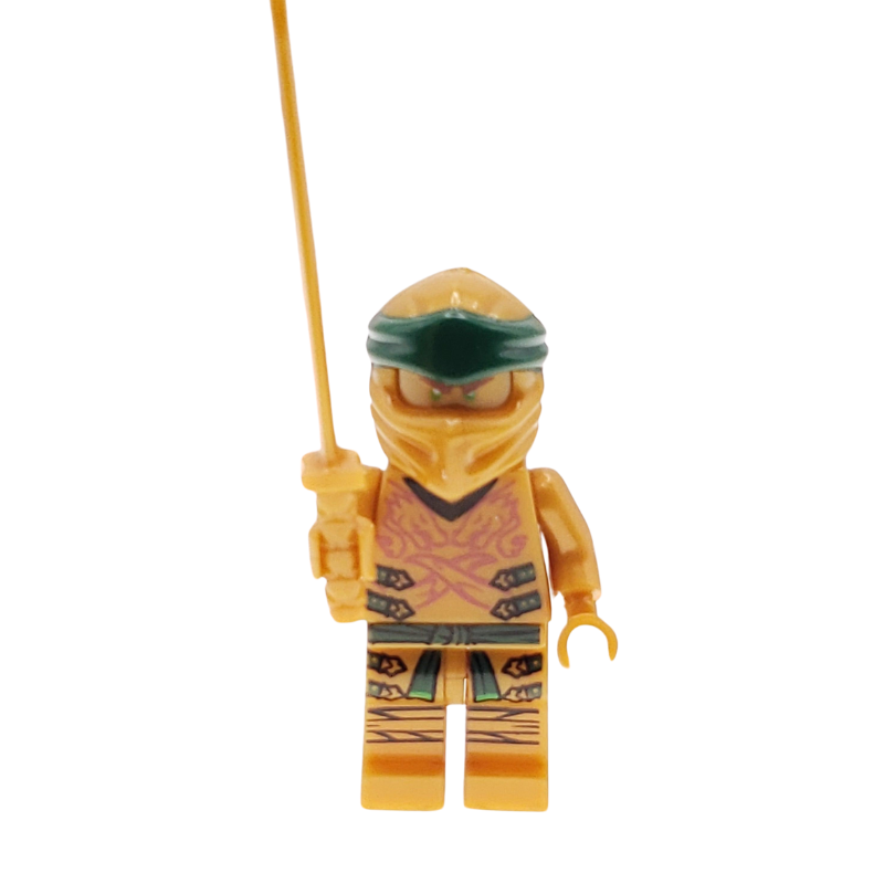 Custom Lego Compatible Ninjago Golden Lloyd Minifig