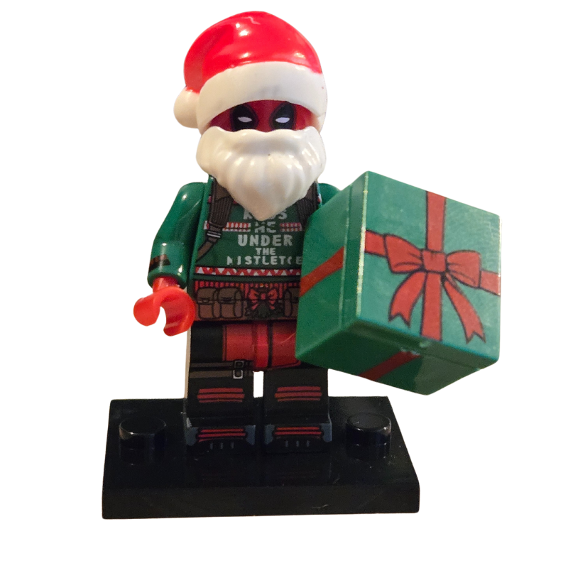 Custom Lego Compatible Santa Deadpool Minifig