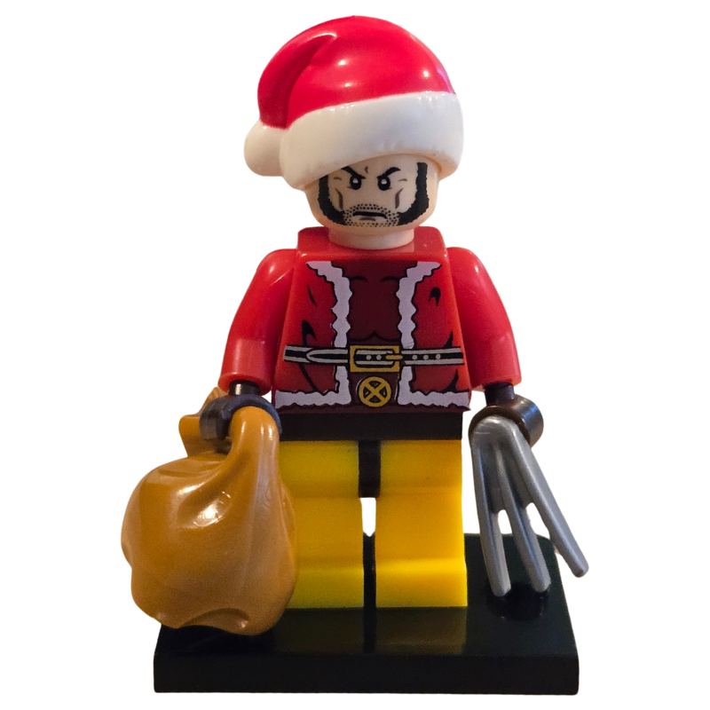 Custom Lego Compatible Santa Wolverine Minifig