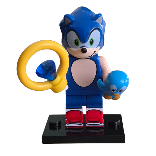 Custom Lego Compatible Sonic Minifig