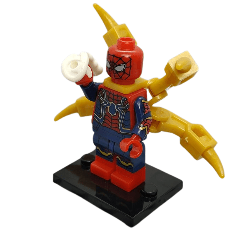 Custom Lego Compatible Spiderman with Iron Spider Legs Minifig