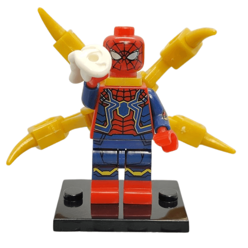 Custom Lego Compatible Spiderman with Iron Spider Legs Minifig