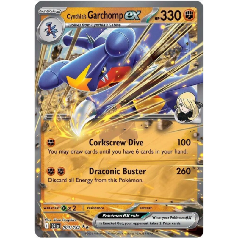 pokemon cynthia garchomp card Amazon.com: Pokemon TCG: Cynthia's Garchomp ex Premium Collection