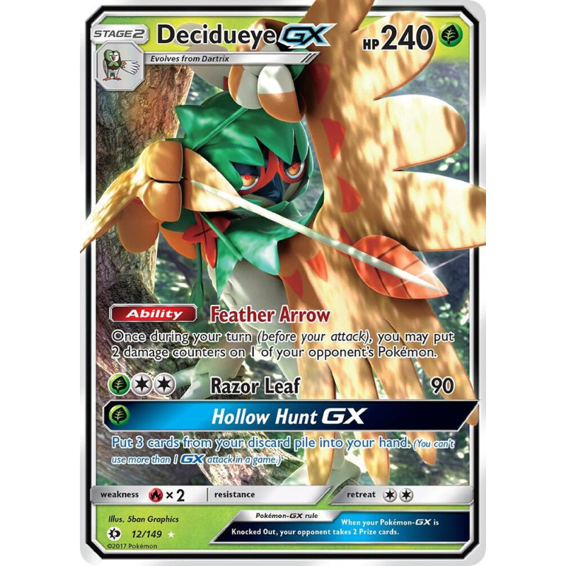 Decidueye GX - SM Base Set #12/149