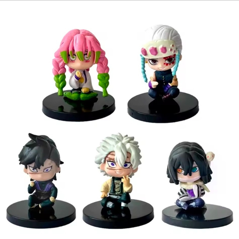 Demon Slayer Figurines - set of 5 - 2"