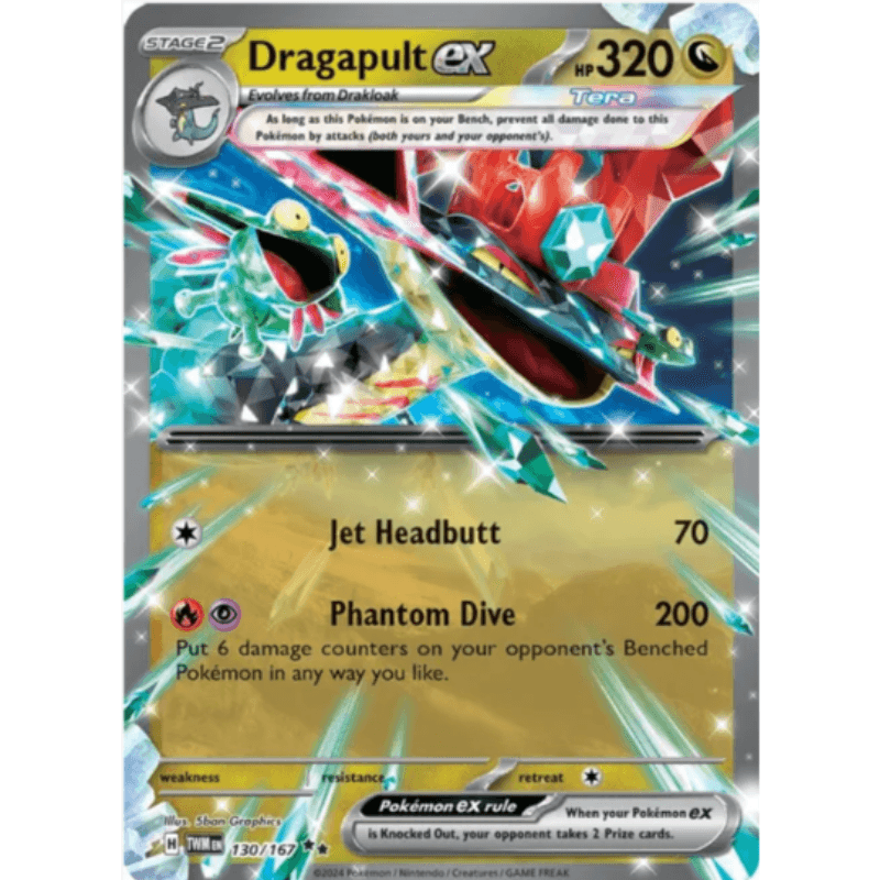 Pokmon Dragapult ex - Twilight Masquerade #130/167 Dx Games & More Pokmon Dragapult ex - Twilight Masquerade #130/167 Dx Games & More