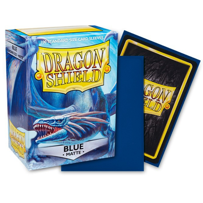 Dragon Shield Sleeves: Standard Matte - Blue (100)