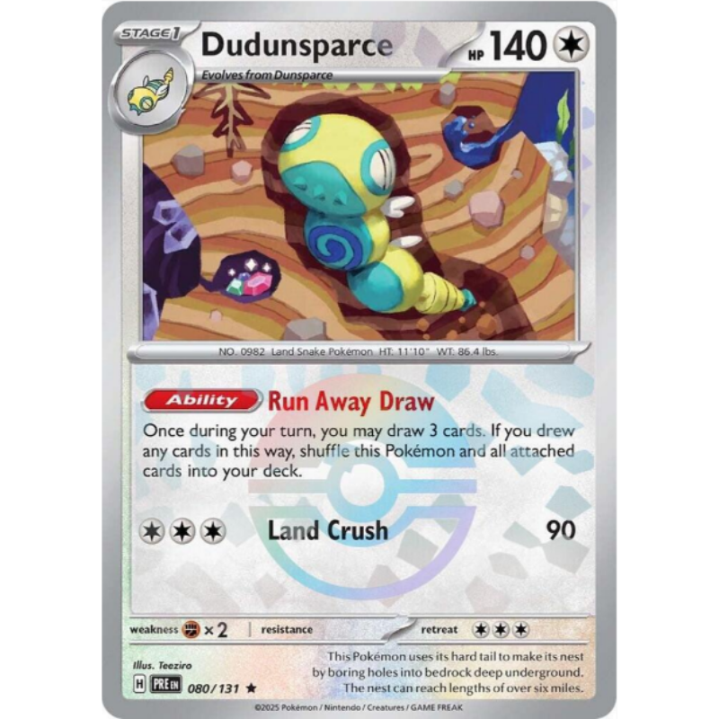 Dudunsparce (Poke Ball Pattern) - Prismatic Evolutions #080/131