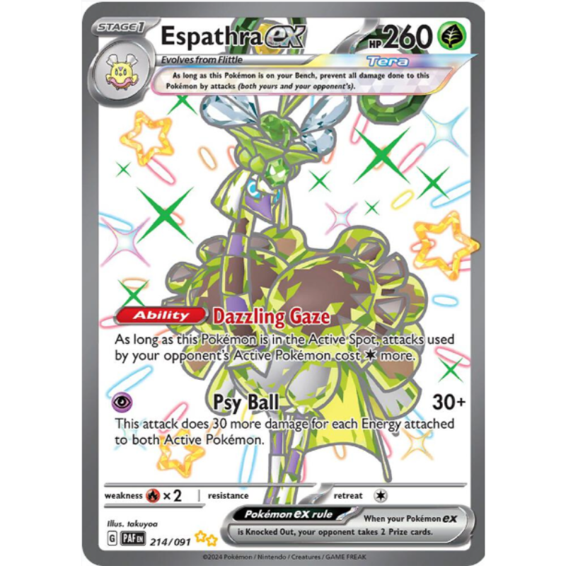 Espathra ex - Paldean Fates # 214/091