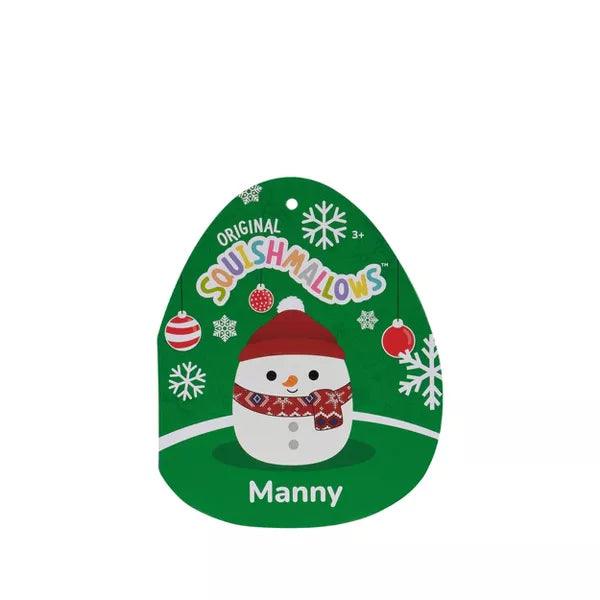 Original Squishmallows Manny the snowman 8"