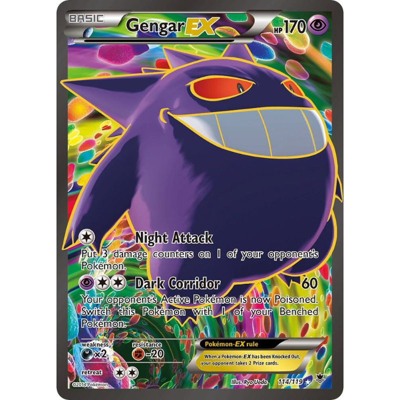 Pokemon X & Y Phantom Forces Ultra Rare Gengar EX #114 Pokemon X & Y Phantom Forces Ultra Rare Gengar EX #114