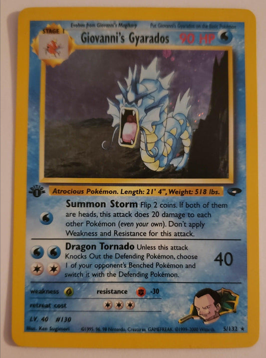 1st edition Giovanni's Gyarados - Gym Challenge #004/132 (Near Mint)