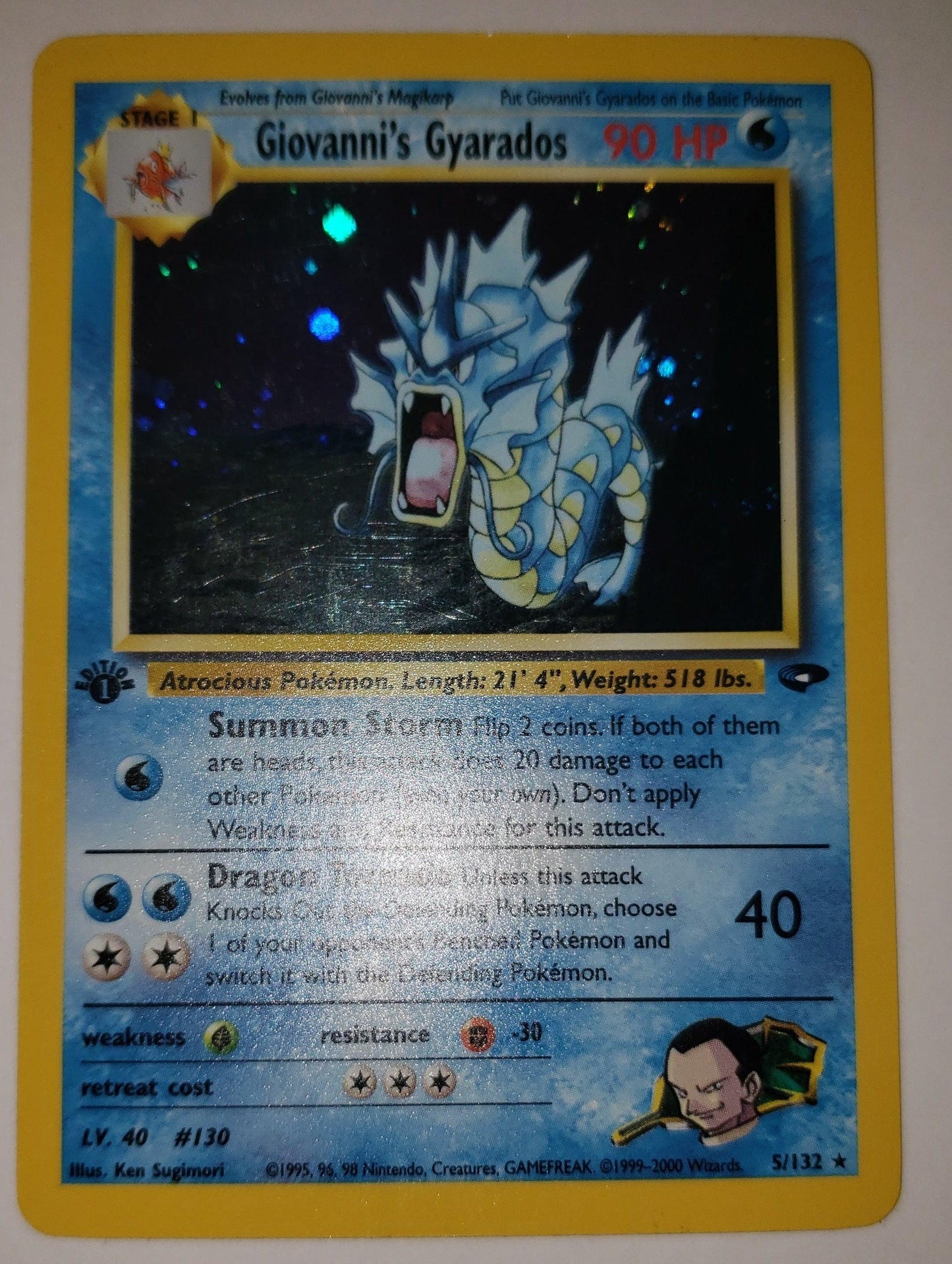 1st edition Giovanni's Gyarados - Gym Challenge #004/132 (Near Mint)