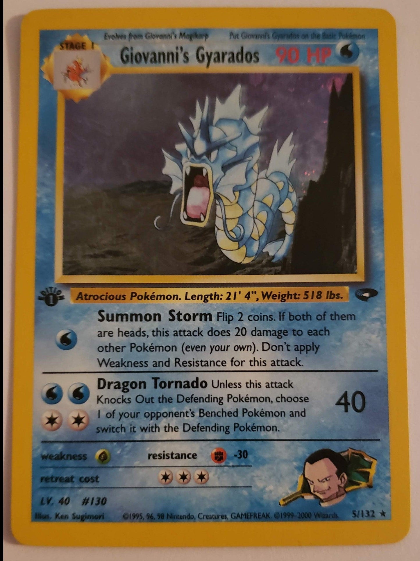 1st edition Giovanni's Gyarados - Gym Challenge #004/132 (Near Mint)