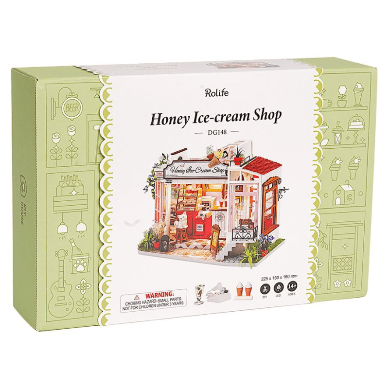 Honey Ice-cream Shop - Rolife DIY Miniature