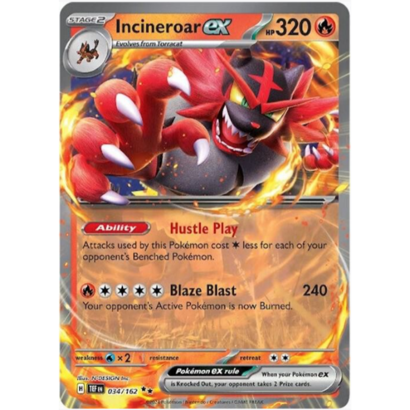 Incineroar ex - Temporal Forces #034/162