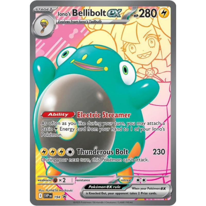 Iono's Bellibolt ex - Scarlet & Violet Promo Cards #194