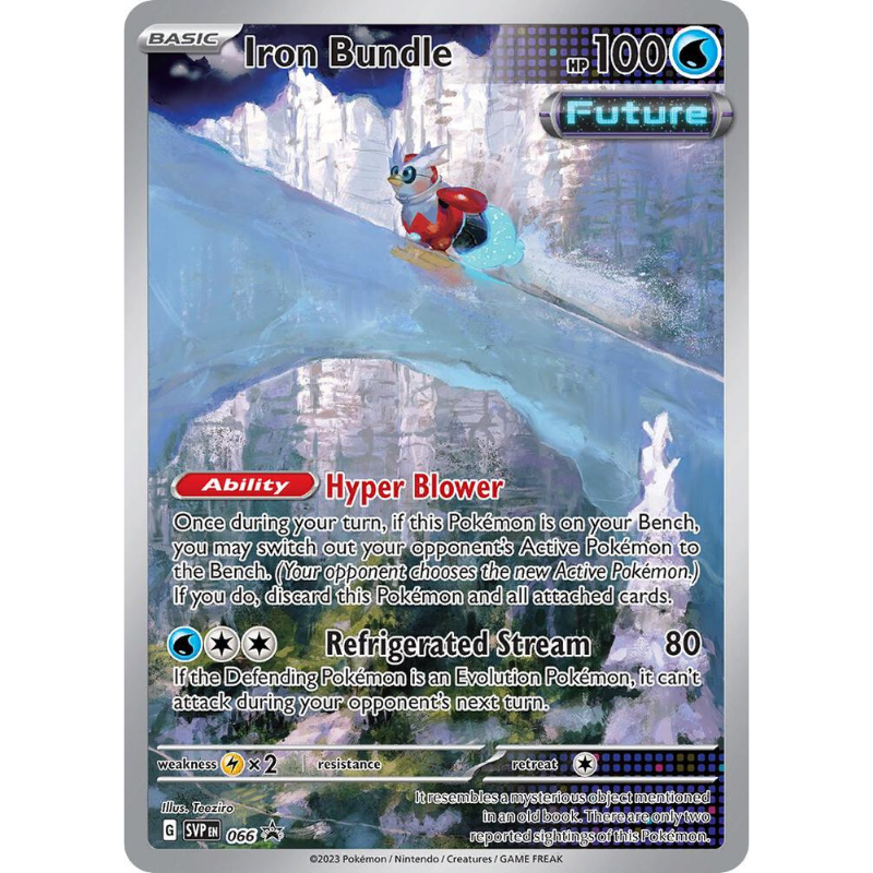 Pokémon trading card featuring a character with a futuristic background
